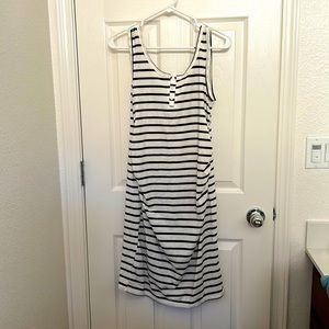 Stripped Maternity Dress